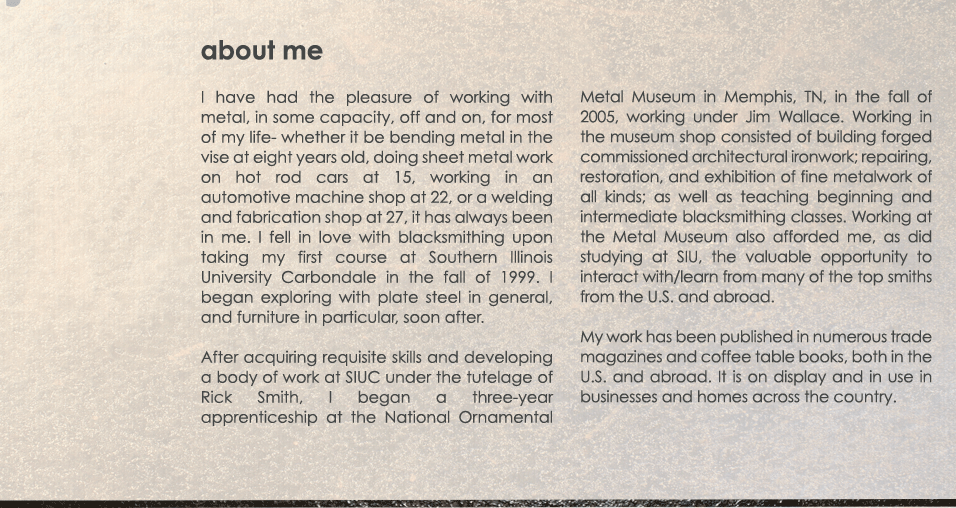 about me info